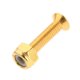 thumbnail image 5 of 4x8x Tornillos De Repuesto Para Ruedas De Monopatín Longboard, 25 Mm, Dorados, 5 of 8