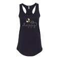 thumbnail image 2 of Wild Bobby, Bee Happy Motivational Inspirational Teachers, Pop Culture, Women Racerback Tank Top, Black, Small, 2 of 4