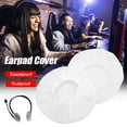 thumbnail image 2 of TRIANU 100Pcs Non-Woven Sanitary Headphone Ear Cover, Disposable Super Stretch Covers Germproof Deodorizing and Washable, for Most on Ear Headphones with 8.5~10cm Earpads (White), 2 of 7