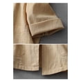 thumbnail image 6 of Baberdicy Women's Linen Blazer Jacket Lightweight Linen Suit Jacket for Women - Casual Long Sleeve Open Front Blazer - Spring Summer Office Coat (S-XXL) (Khaki | L), 6 of 8