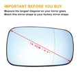 thumbnail image 3 of Reemplazo de vidrio del espejo retrovisor derecho calefaccionado de Unique Bargains para Renault Laguna 01-07, vidrio azul, 3 of 6