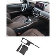 thumbnail image 2 of For - 5 Series G30 2018-2022 Car Center Console Multimedia Panel Knob Cover Trim Frame Sticker Accessories,Carbon, 2 of 5