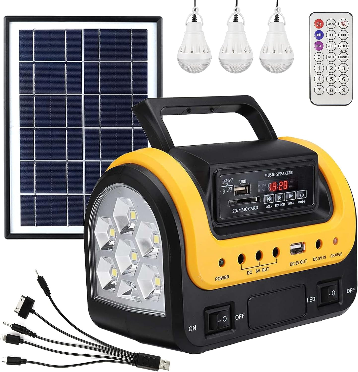 Flashfish Portable Power Station 98Wh Solar Generator with LED