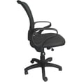 thumbnail image 6 of 2xhome Set of 2 Black Mesh Office Chair Mid Back Ergonomic Modern Task Swivel Tilt Arms Conference Room Manager Boss Executive Chairs, 6 of 7