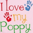 thumbnail image 2 of CafePress - I Love Poppy Infant Bodysuit - Baby Light Bodysuit, Size Newborn - 24 Months, 2 of 4