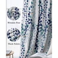 thumbnail image 3 of Blue Weeping Eucalyptus Blackout Curtains for Bedroom Living Room Darkening Curtains 54 Inch Long Spring Summer Farmhouse Leaves Short Curtain for Small Window Treatment Grommet Drapes 52"x54"x2, 3 of 9