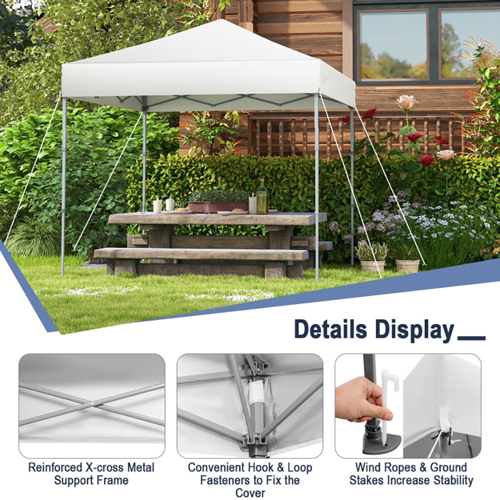 Aimee Lii 6.6 x 6.6 Feet Outdoor Pop-up Canopy Tent with UPF 50+ Sun Protection, Backyard Canopy Gazebo for Party Camping BBQ Events, White Aimee Lii 6.6 x 6.6 Feet Outdoor Pop-up Canopy Tent with UPF 50+ Sun Protection, Backyard Canopy Gazebo for Party Camping BBQ Events, White