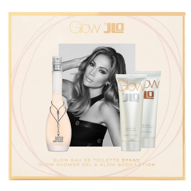 Perfume Jennifer Lopez Glow Eau De Toilette 50 ml con gel de ducha y loción corporal 75 ml