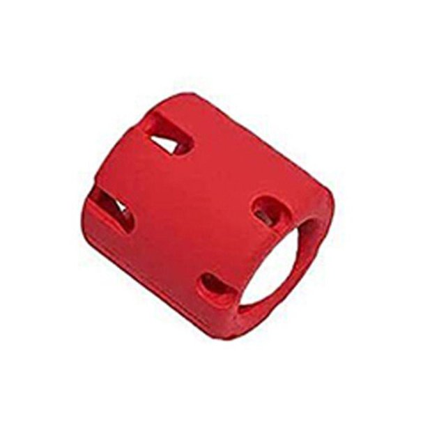 Juguete interactivo para masticar con forma de rompecabezas de tenis, juguete creativo para entrenar y chirriar para perros, color rojo