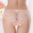 thumbnail image 6 of Chuancc Bralette Corset Bustier Bra For Women Bra And Panty 2 Piece 2 Pairs Lace Bra Bra Underwear Set Underwear Sets For Women Plus Size Lace Bralette Beige 34, 6 of 9