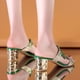 thumbnail image 4 of Amzcrzy Zapatos de mujer,Zapatos de mujer,Zapatillas de mujer, Sandalias de metal con suela plana y cuentas para mujer Sandalias Mujer Zapatillas De Casa, 4 of 9