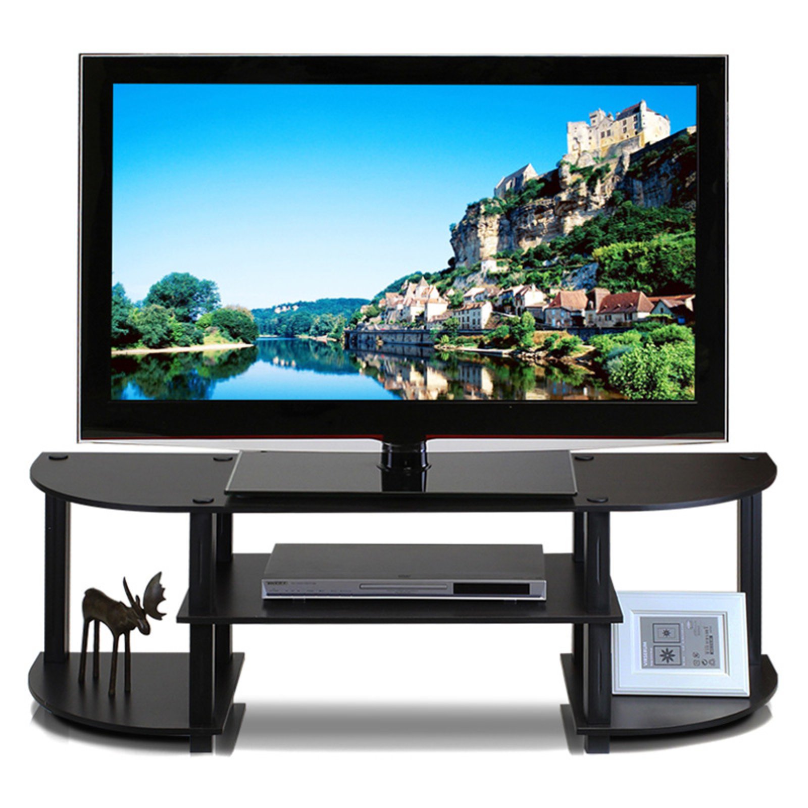 Furinno Turn-S-Tube TV Entertainment Center for 55 in TVs, Espresso photo 5