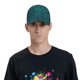 thumbnail image 4 of Balery teal sparkling Gorra de béisbol de tamaño ajustable para correr, entrenar y actividades al aire libre. Gorra de papá para todas las estaciones., 4 of 6