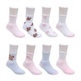 thumbnail image 2 of Aeropostale Girls Full Cushion High Quarter Kids Socks (8-pack) – Dog Lettuce, 2 of 5