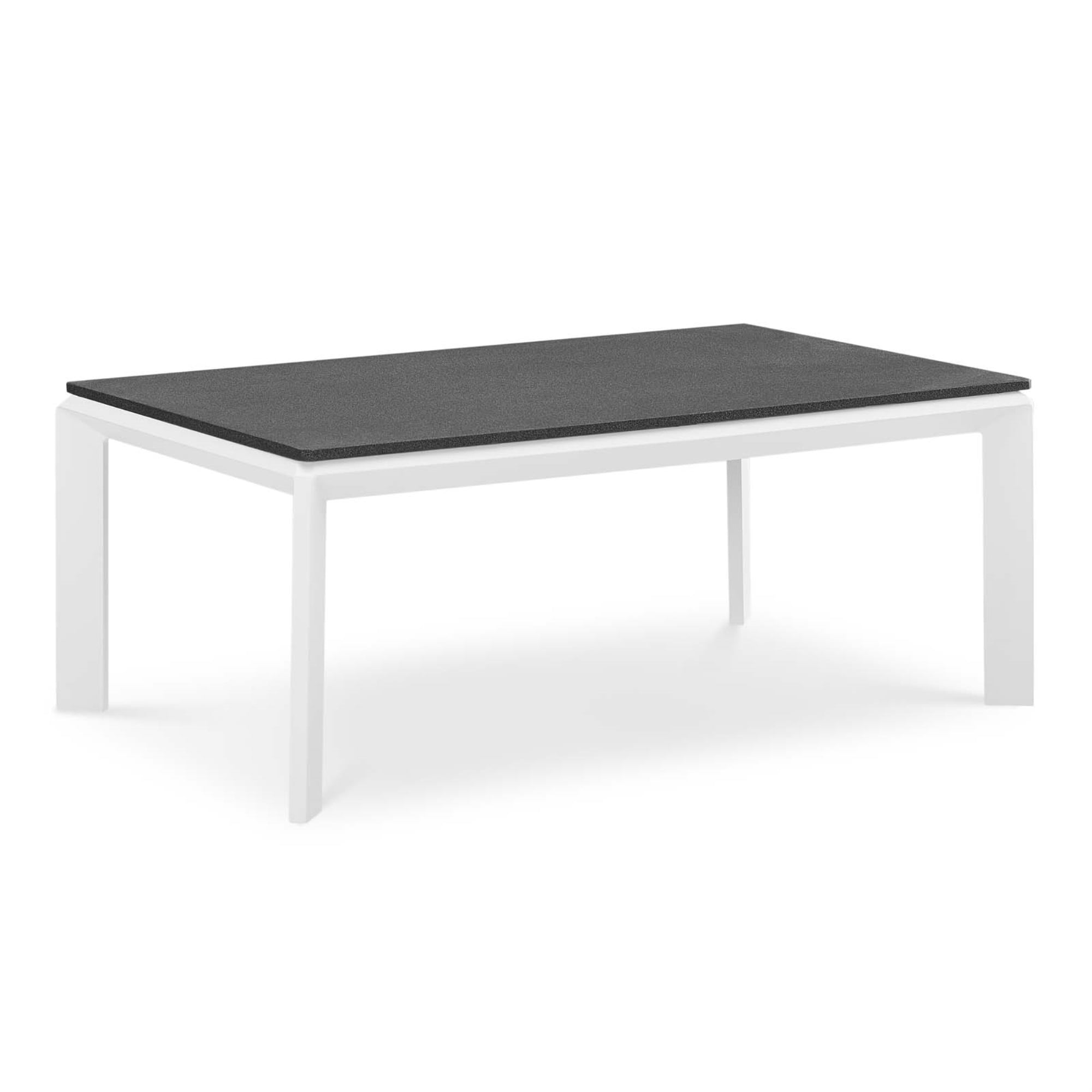 Riverside Scratch-Resistant White Aluminum Outdoor Coffee Table