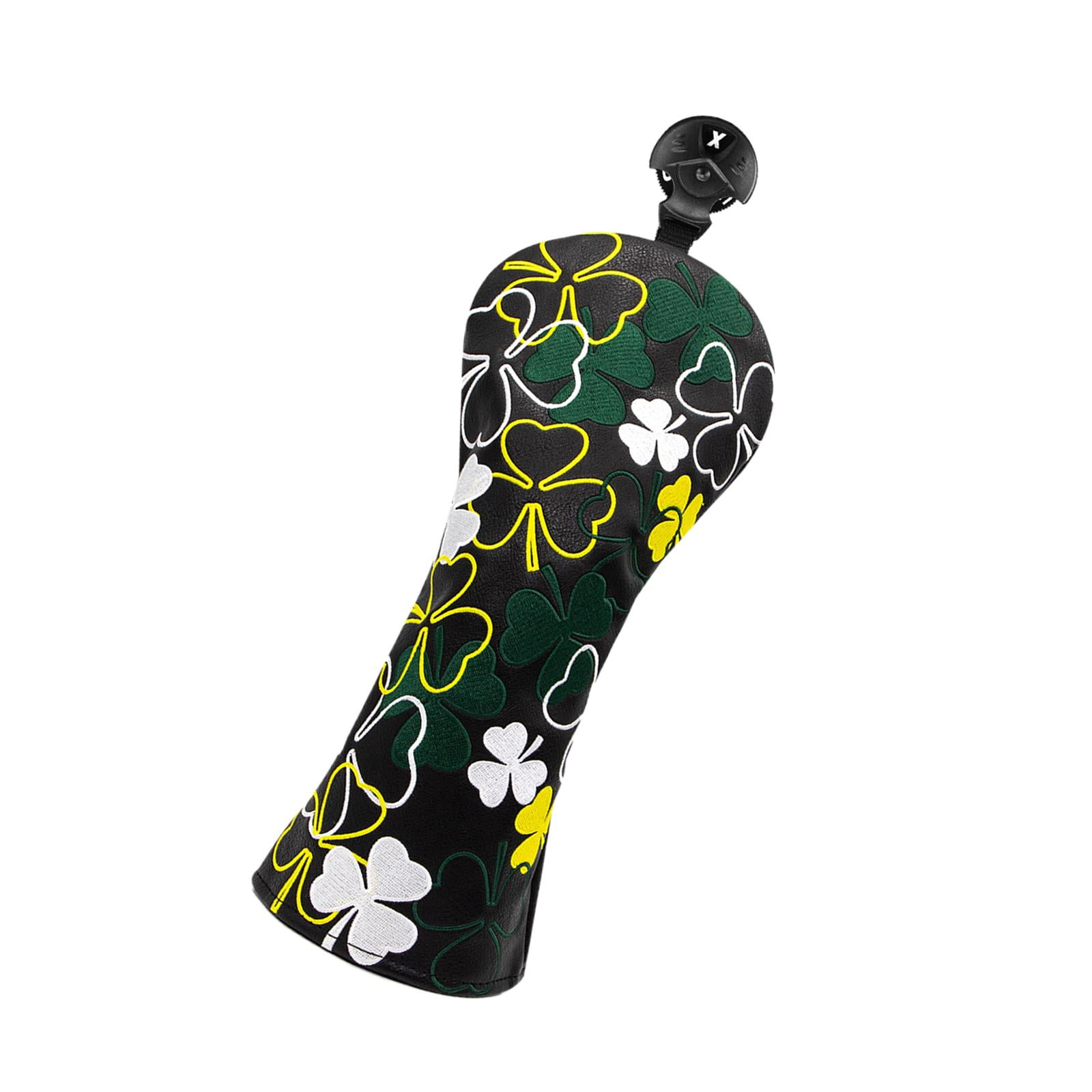 DimyFew Golf Club Head Cover Embroidered Patterned Water Resistant with Tags Hybrid Head FW