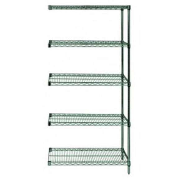 Quantum Storage AD74-3648P-5 Wire Shelving Add-On Unit Proform - 36 x 48 x 74 in.