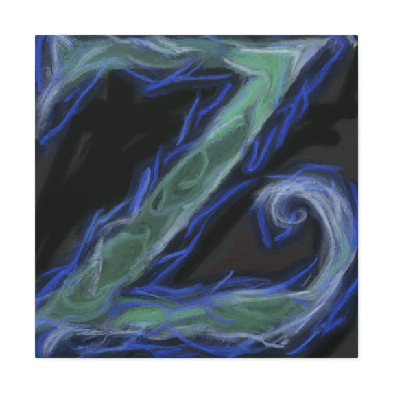 Z's Digital Dawning - Canvas