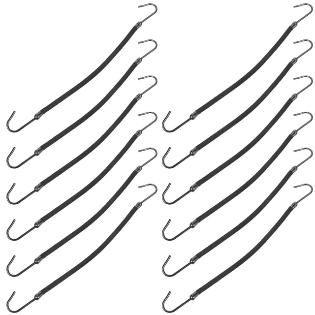 unbranded 12Ud Para Ponytail En Negro Con Elásticas Personalizables