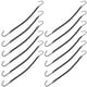 thumbnail image 2 of EeaseMX 12 gomas elásticas para el pelo para mujer, ganchos para coletas, cintas para el pelo, accesorios para el pelo (negro), 2 of 7