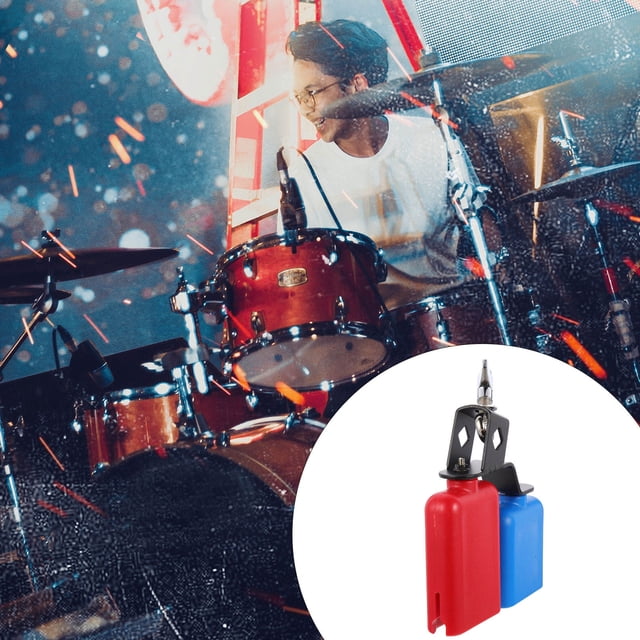 WRISTBIQUE Instrument de Percussion Professionnel Cloche de Vache pour Batterie Design de Couleurs Assorties