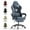 LW20-Gray, variant on Luxvie Velvet Fabric Gaming Chair with Footrest High Back Reclining Ergonomic Computer Gamer Chair with Headrest and Massage Racing Style PC Video Game Chair Suitable for Adults, Gray