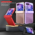 thumbnail image 3 of Decase PC Glitter Stand Cover Compatible with Motorola Razr 60 Ultra/Razr Ultra 2025 Case w/ Screen Protector and Hinge,Slim Matte Flip Phone Cover fits for Moto Razr 60 Ultra/Razr Ultra 2025,Red, 3 of 12
