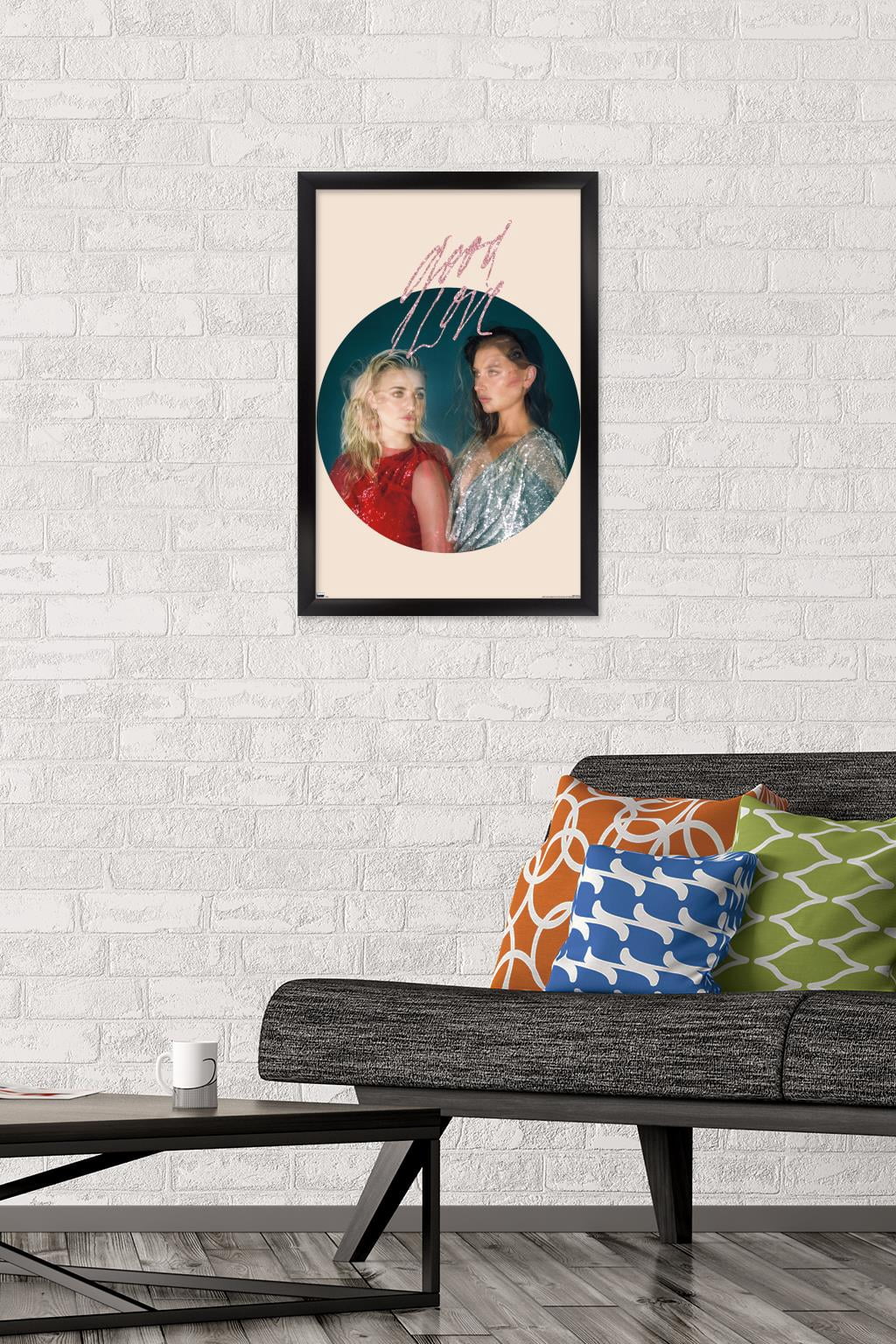 Aly & AJ - Circle Wall Poster, 14.725" x 22.375", Framed