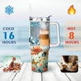 thumbnail image 5 of 40 oz Butterfly Tumbler with Handle and Straw Lid,Leak Proof Travel Stainless Insulated Tumbler,Cup Holder Friendly,Perfect for Outdoor Travel Car and Sports, 5 of 5
