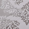 thumbnail image 4 of Superior Venetian Damask Jacquard Grommet Curtain Panel, Set of 2, 52" x 96", Nickel, 4 of 5