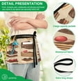 thumbnail image 4 of Yayeee Waist Apron with Pockets for Cooking Waterproof Half Server Aprons, Brown Cakes, 4 of 7