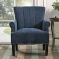 thumbnail image 5 of Bellemave Modern Accent Upholstered Chair, Living Room Lounge Chair Single Sofa, Rivet Tufted Polyester Armchair for Bedroom, Office, Reading Room, Navy, 5 of 10