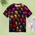 thumbnail image 4 of Leopard Print Pattern Women's T-Shirt Short Sleeve T Shirts Tops Tee Ladies Loose T, 4 of 6
