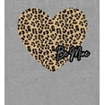 thumbnail image 2 of V Day Cheetah Heart Be Mine Long Sleeve Adult Hooded Sweatshirt-XL-Heather Gray, 2 of 3