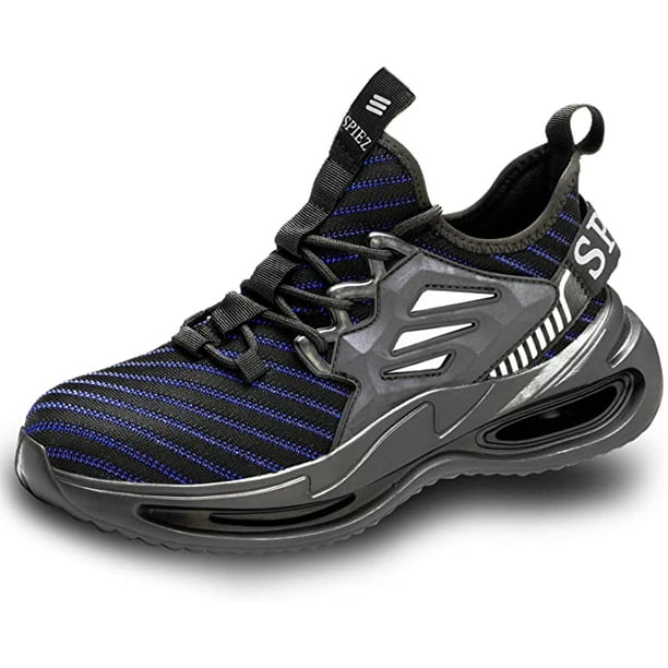 SPIEZ Steel Toe Shoes for Men Sneakers Puncture Proof Safety Work Shoes