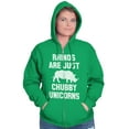 thumbnail image 3 of Rhinos Are Just Chubby Unicorns Zip Up Hoodie Men's Women's Brisco Brands 5X, 3 of 6