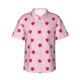 thumbnail image 1 of Balery Strawberry And Heart Camisas hawaianas de manga corta para hombre, camisas playeras de corte holgado, camisas de vacaciones con botones,XX-Large, 1 of 7