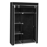 Ktaxon Portable Fabric Closet Wardrobe Storage Organizer w/ Cover