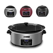 8qt Large Programmable Slow Cooker-Grey