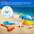 thumbnail image 5 of Uxcell Large Mesh Beach Bag Sand Backpack Sea Shell Tote Bags, Sky Blue, 5 of 5