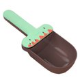 thumbnail image 3 of Cuchara para comida de mascotas con forma de helado, gran capacidad, apta para uso alimentario, con clip de sellado para perros, gatos y mascotas, color café verde, 3 of 12