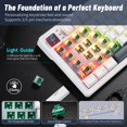 thumbnail image 4 of Teclado Mecánico Inalámbrico Hexgears E2s Pro con Reposamuñecas, 4 of 9