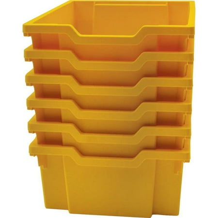 

Gratnells Deep F2 Tray Sunshine Yellow 12.3 x 16.8 x 5.9 Heavy Duty School Industrial & Utility Bins Pack of 6