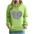 thumbnail image 5 of ZyeKqe Hoodies for Women Fleece Lined Heart Printed Hooded Sweatshirt Solid Color Comfy Loose Fitted Pullover Tops, 5 of 5
