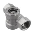 Stainless Steel 304 Sight Glass Water Flow Indicator with Impeller for ...
