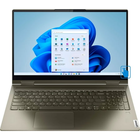 Lenovo Yoga 7i 2-in-1 Laptop Dark Moss (Intel i7-1165G7 4-Core, 15.6" Touch Full HD (1920x1080), 12GB RAM, 512GB SSD, Intel Iris Xe, Webcam, Wifi, Bluetooth, Backlit KB, Fingerprint, Win 11 Home)