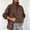 Brown, variant on Women's Long Sleeve Zip-Up Stand Collar Jacket Pockets Stretch Zipper Collared Hip Solid