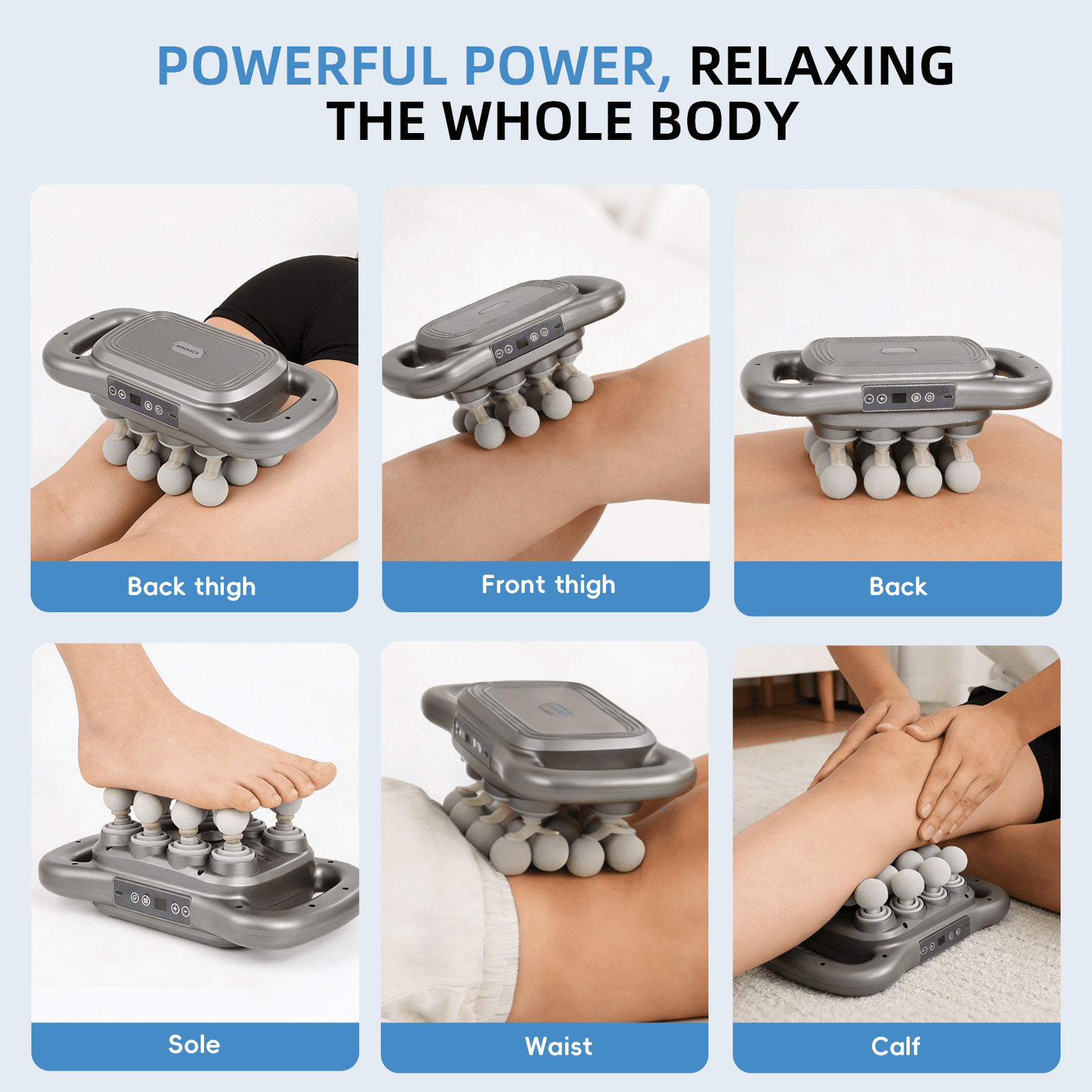 16 Head Massage Gun Deep Tissue Percussion Massager - Electric Handheld Back Massager for Pain Relief 9 Modes 9 Intensities Full Body Muscle Relaxation Tool
