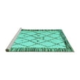 thumbnail image 2 of Ahgly Company Machine Washable Indoor Rectangle Solid Turquoise Blue Modern Area Rugs, 4' x 6', 2 of 4