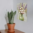 thumbnail image 7 of JEUXUS Flowers Metal Art Hanging Sign 8x12in, 7 of 7